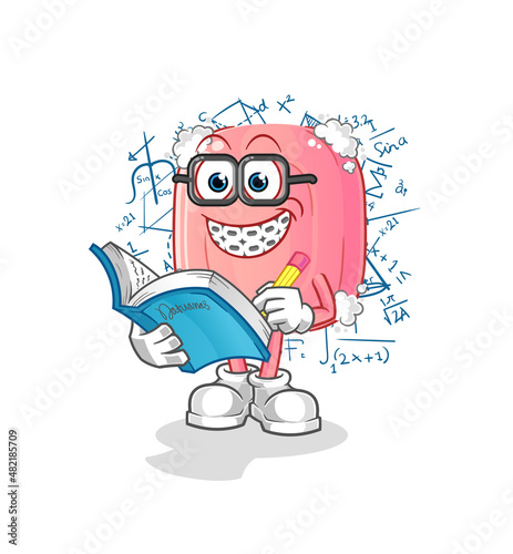 soap geek cartoon. cartoon mascot vector