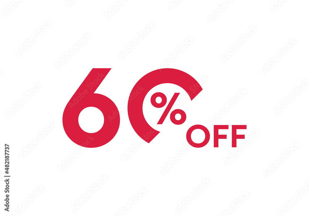60 percent off vector text design 60 percent off vector text design