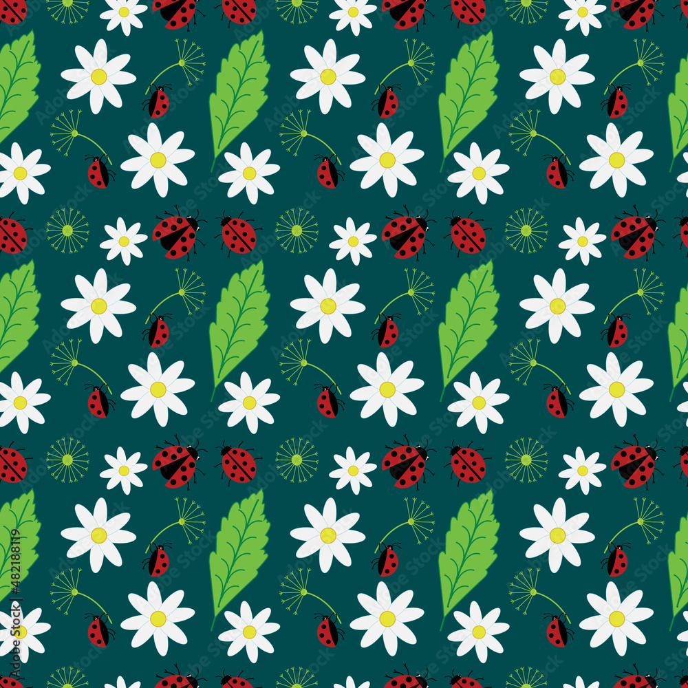 Ladybugs digital paper