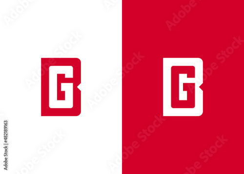 Initial Letter DG Editable Monogram Logo Template