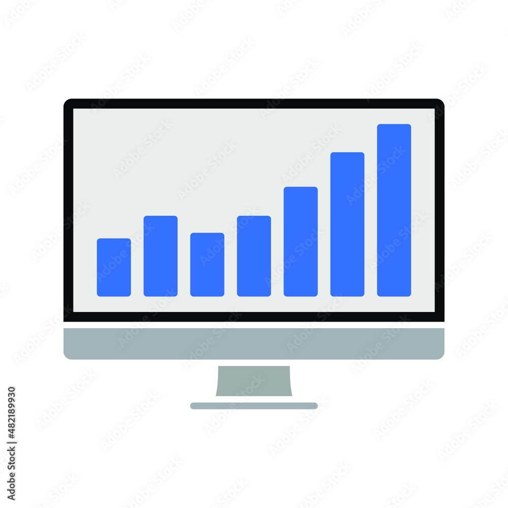 Website icon, isolated. Flat design. Monitor with website sign. vector illustration Website icon, isolated. Flat design. Monitor with website sign. vector illustration