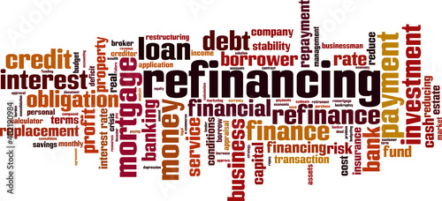 Refinancing word cloud