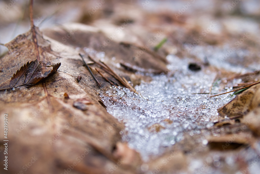 Eisdiamanten am Boden Eisdiamanten am Boden
