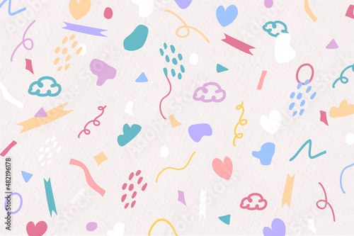 Cute abstract vector backgrounds.minimal trendy style. various shapes set up design templates good for background  card greeting wallpaper brochure flier invitation. vector illustration