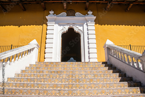 Steps to the San Francisco Convent and Museum in colonial Granada, Nicaragua photo