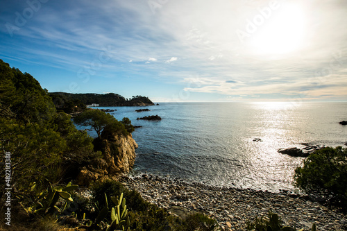 Mediterranean landscape in Costa Brava, Girona, Spain