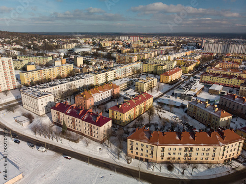 Skarżysko-Kamienna zimą/Skarzysko-Kamienna town in winter/Holy Cross Voivodeship, Poland