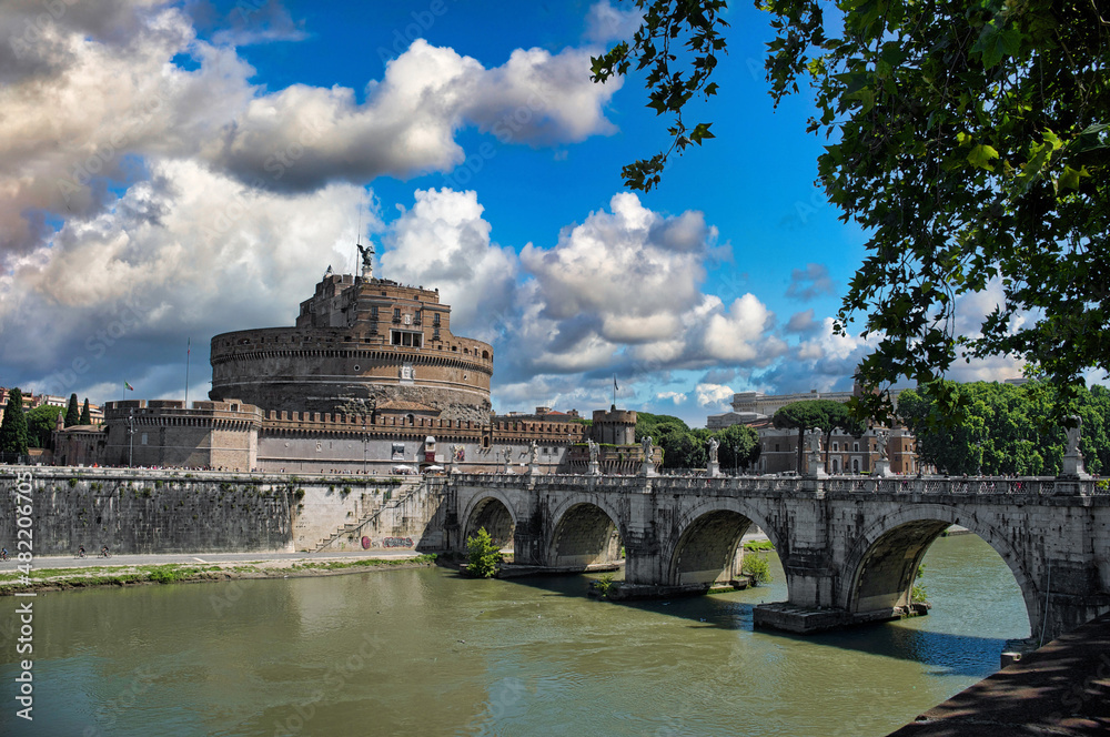 Italy, Rome, View of Castel Sant Angelo