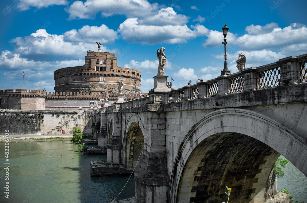Obraz premium Italy, Rome, View of Castel Sant Angelo