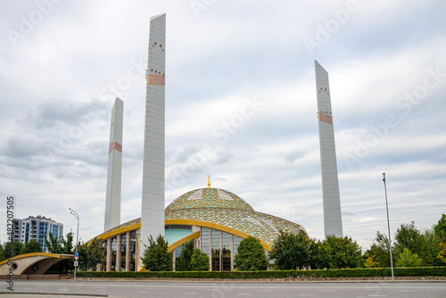 Mother's Heart Mosque, September day. Argun, Chechen Republic