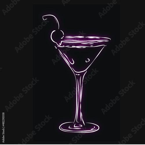 design doodle illustration of drink 