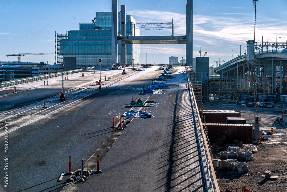 建設中の高速道路、スウェーデン