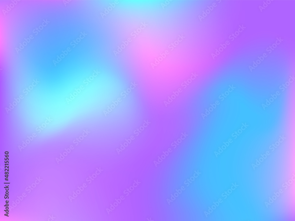 Trendy advertising vector. Intense holographic spectrum gradient for printing products, covers.
