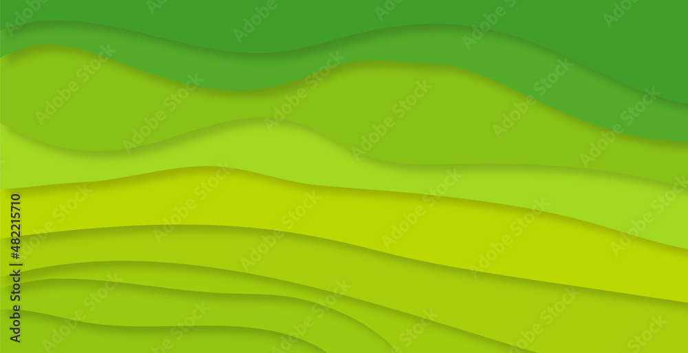 3D colorful wavy background with overlapping layer 3D colorful wavy background with overlapping layer