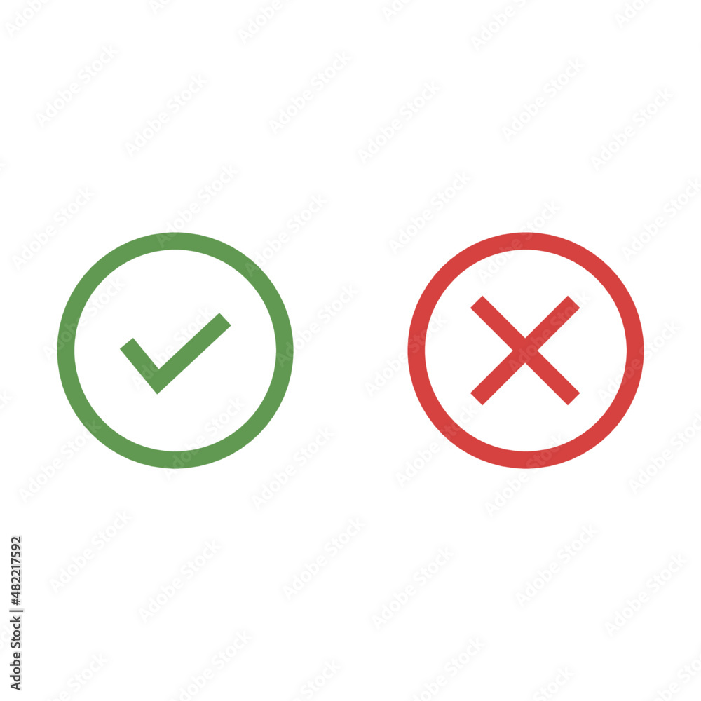 Confirm and remove flat vector illustration.
Confirm and remove flat vector illustration.