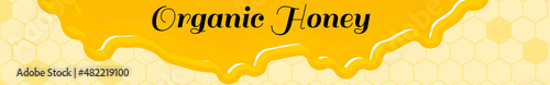 蜂蜜バナー、Organic Honeyの文字入り、320x50