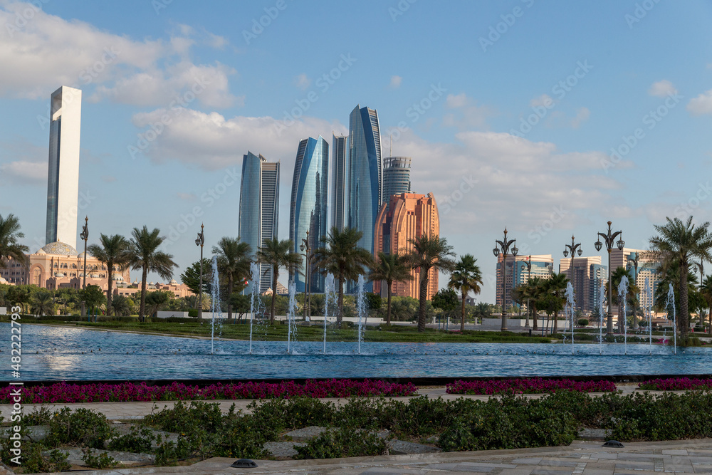 Fototapeta premium Tall buildings in the UAE capital