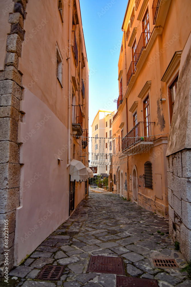 An alley of Gaeta, a medieval town of Lazio region, Italy.
