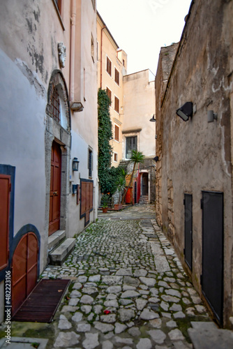 An alley of Gaeta, a medieval town of Lazio region, Italy.