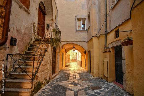 An alley of Gaeta  a medieval town of Lazio region  Italy.