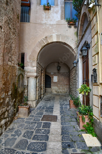 An alley of Gaeta  a medieval town of Lazio region  Italy.