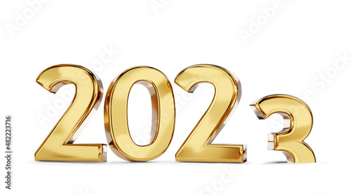 2023 golden bold letters sy...