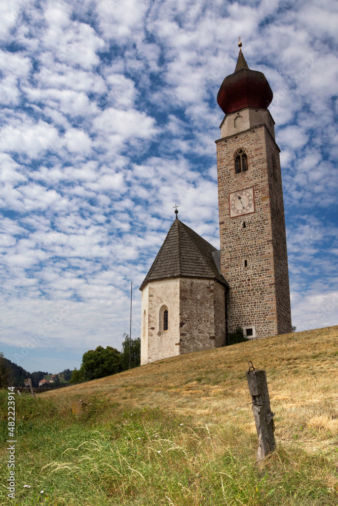 The Saint Nikolaus church in Mittelberg in South Tyrol