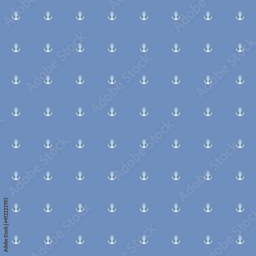 Children's pattern with anchors. Marine seamless background for any use.