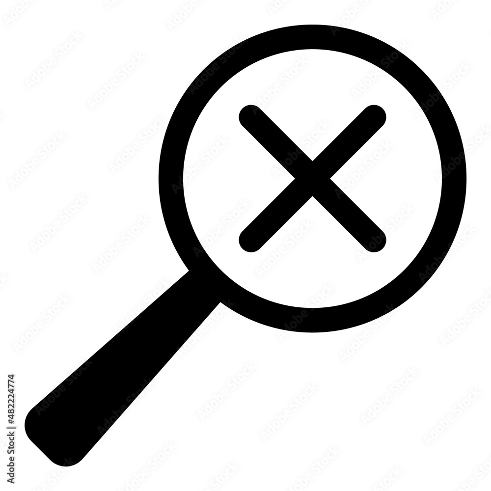 Magnifier Flat Icon Isolated On White Background Magnifier Flat Icon Isolated On White Background