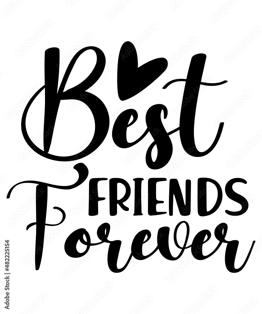 Friendship Svg Bundle, Friends Svg, Best Friends Svg, Besties to the ...