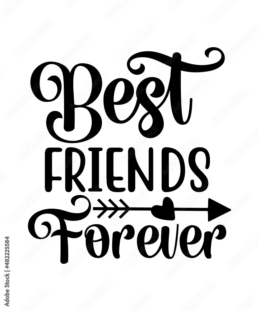 Friendship Svg Bundle, Friends Svg, Best Friends Svg, Besties to the ...