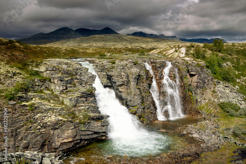 The Storulfossen waterfall in Rondane National Park photo