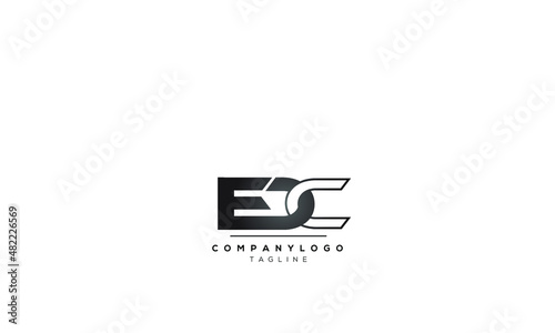 Alphabet letters Initials Monogram logo, EDC INITIAL, EDC letter