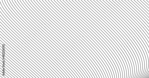 stripe pattern white line background. Thin line wavy abstract vector background. Curve wave seamless pattern. Abstract texture line pattern background. Vector digital art banner