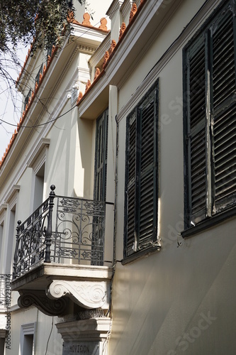 Obraz na płótnie Balkon in Athen, Psyri Viertel, Monastiraki w salonie