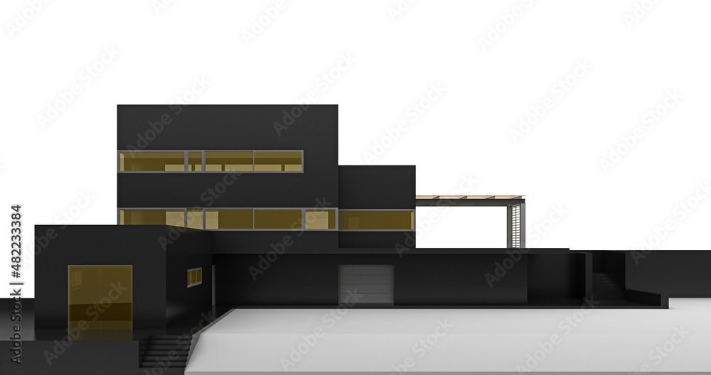 modern minimalistic black villa exterior with copy space modern minimalistic black villa exterior with copy space