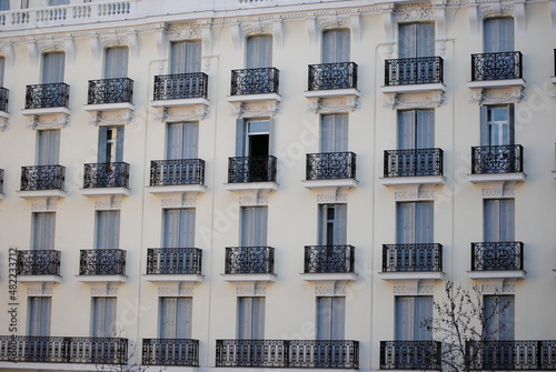 facade of a building in Madrid 