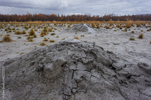 Pugachev Mud Volcanoes on Sakhalin Island photo