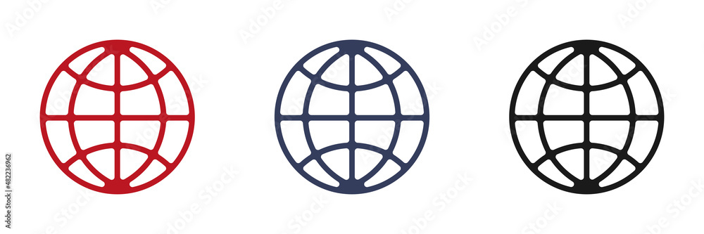 Set of web icons, vector website symbol for contacting us. Illustration. Set of web icons, vector website symbol for contacting us. Illustration.