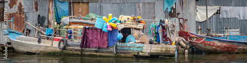 Mekong river houseboat