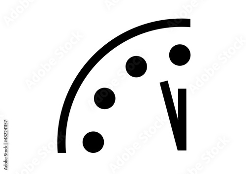Konstfotografi The doomsday clock illustration