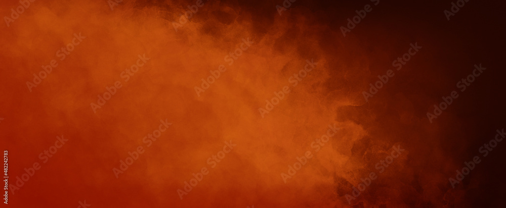 black and orange background, watercolor painted fire or flames, fiery wispy clouds of smoke in a hot burning sky, abstract danger