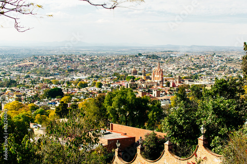 A panoramic view of San Miguel de Allende City, mexico photo