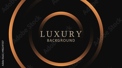 Black and gold premium background. Luxury vector design