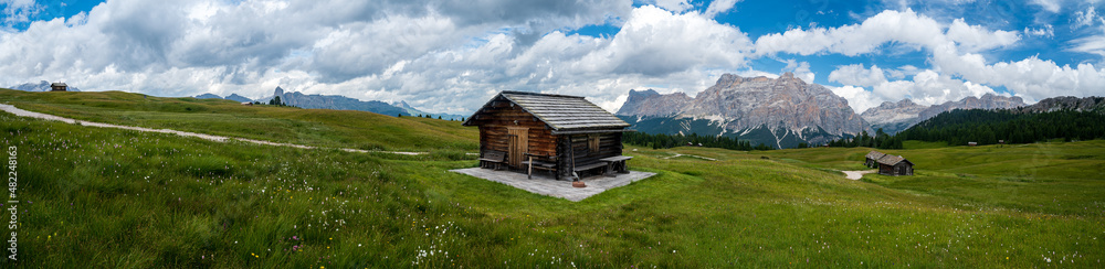 Pralongia Plateau in the Dolomites