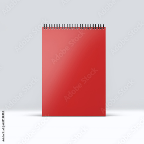 3d rendering mock up Spiral Paper