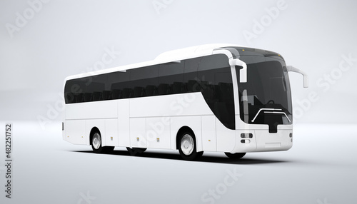 3d rendering mock up Bus