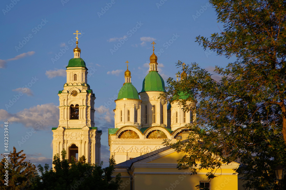 Astrakhan Kremlin. Church and bell tower.