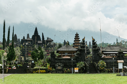 Landscape of the traditional Balinese buildings, Indonesia