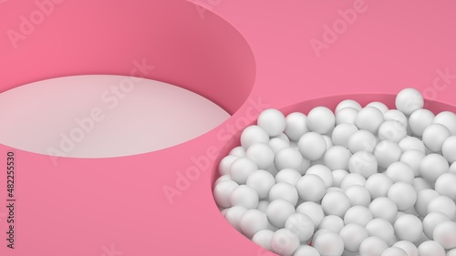 Wallpaper Mural background wallpaper pink  abstract valentine's day 3d render Torontodigital.ca